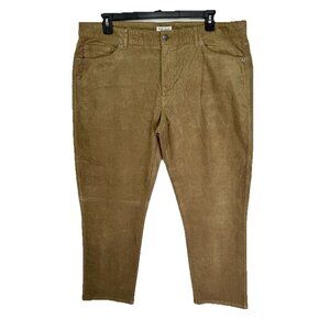 Peter Millar Superior Corduroy Pants Mens 40 Tan Classic Fit Stretch Golf Cords